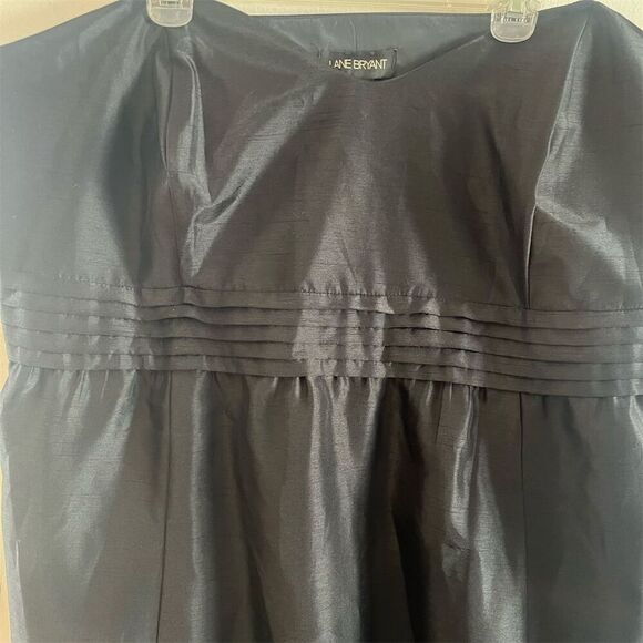 Lane‎ Bryant Plus Size 28 Black Strapless Party Bridesmaid Dress NWT - Picture 3 of 9